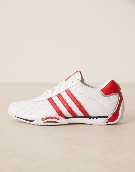 スニーカー adidas Adiracer Low White Red adidas Originals Adi Racer low sneakers in white and red | ASOS