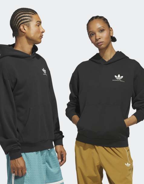 adidas Originals – ADI Sports Design GFX – Czarna bluza z kapturem - view 1