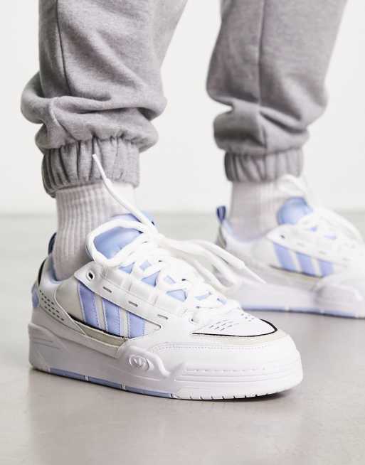 adidas blanche et bleu homme