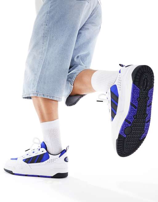 adidas Originals ADI2000 trainers in white and lucid blue