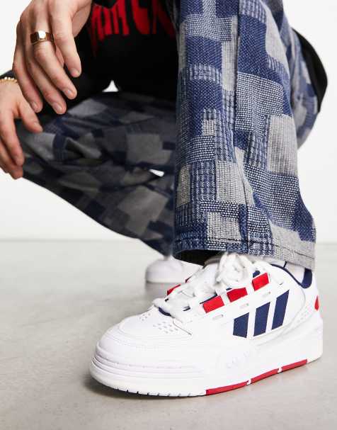 adidas Originals ADI2000 trainers in white/red/navy