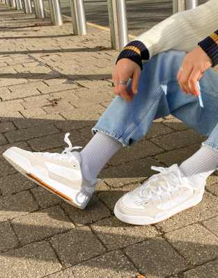 asos white mens trainers