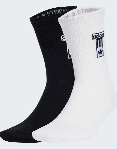 adidas Originals Adibreak crew socks 2 pairs in black / white - view 1