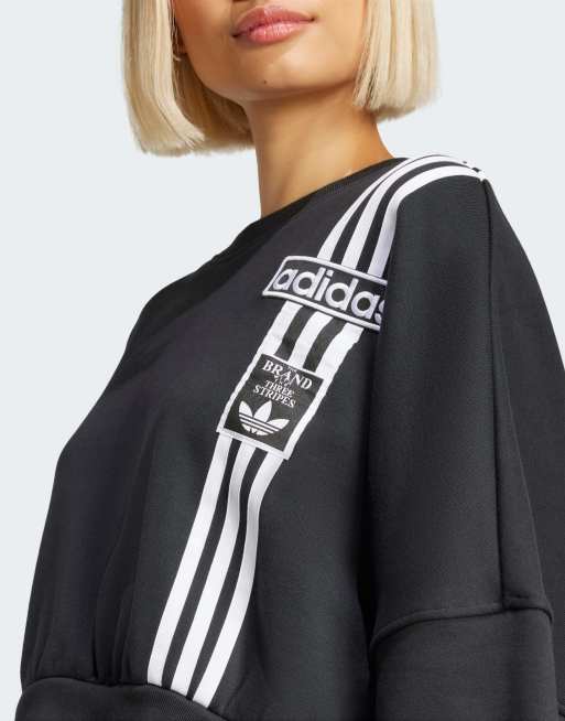 adidas Originals Adibreak Cropped Sweatshirt in black