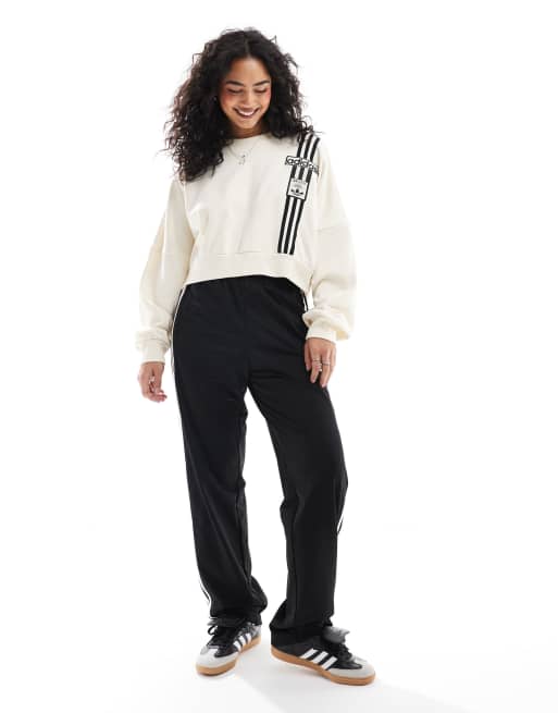 adidas Originals Adibreak Cropped Sweatshirt in white