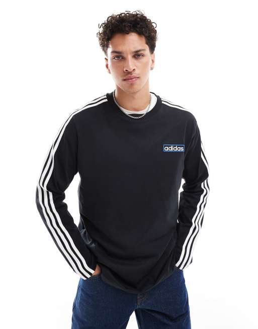 adidas Originals – Adibreak – Czarny T-shirt z długim rękawem