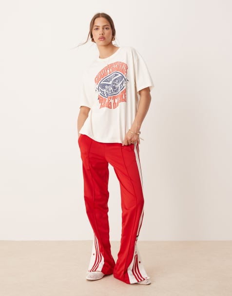 adidas Originals Adibreak track pants in red 