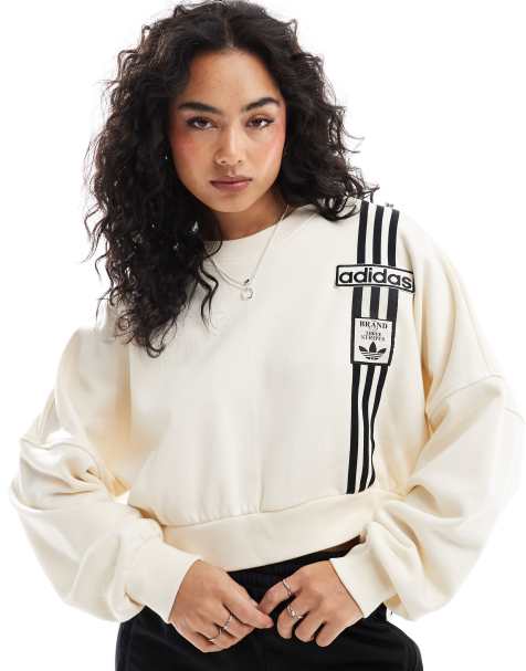 adidas Originals - Adibreak - Hvid og cropped sweatshirt - view 1