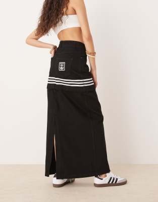 adidas Originals – Adibreak – Jeansrock in Schwarz - view 1
