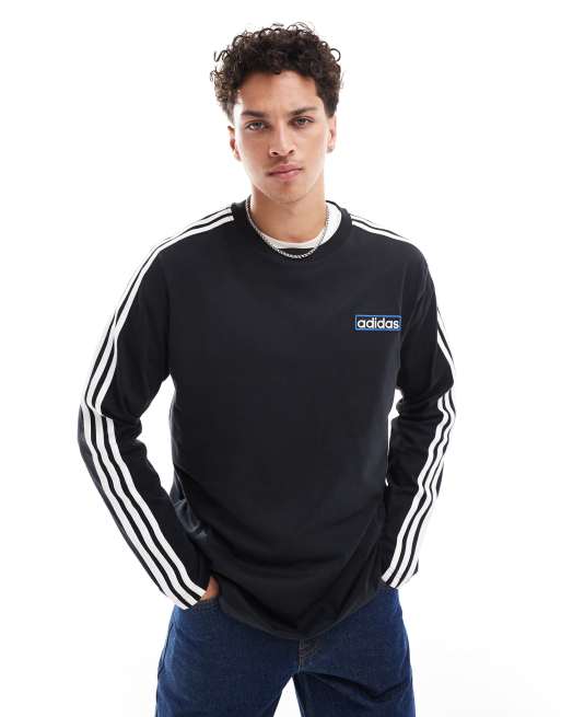 adidas Originals Adibreak long sleeve t shirt in black ASOS