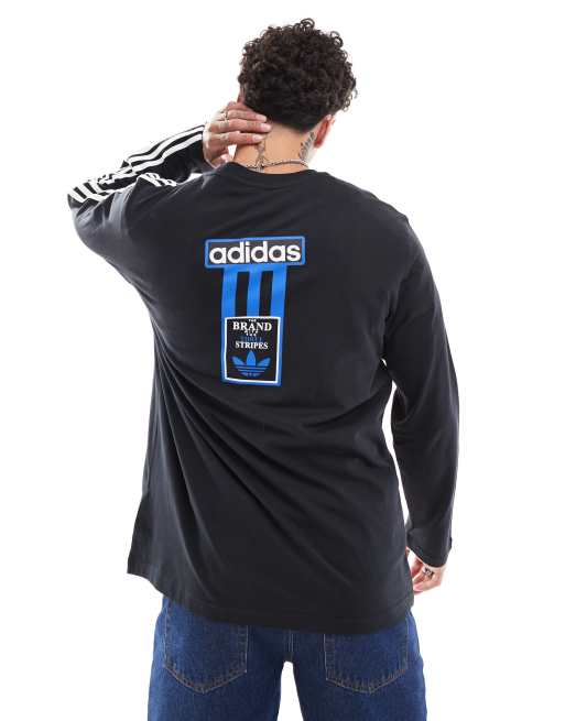 adidas Originals Adibreak long sleeve t shirt in black ASOS