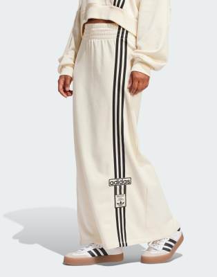 adidas Originals - Adibreak - Maxirock in Cremeweiß
