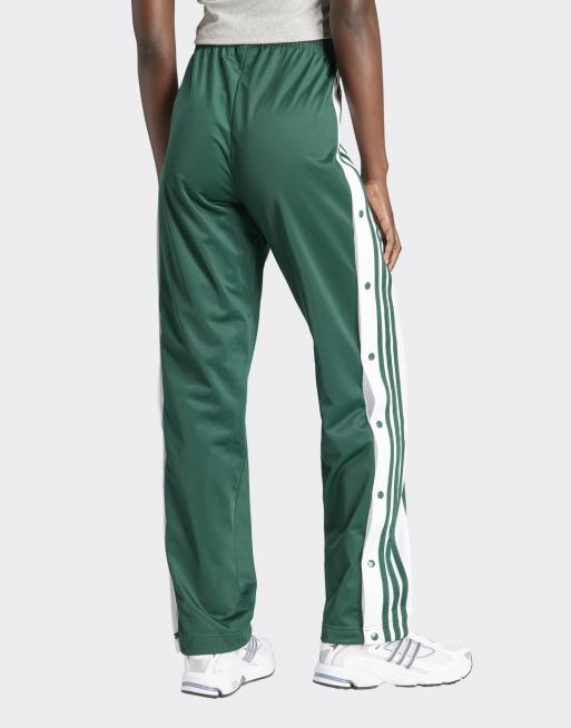 adidas Originals Adibreak pant with snaps detail in collegiate green