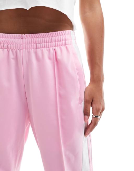 adidas Originals Adibreak pant with snaps detail in pink