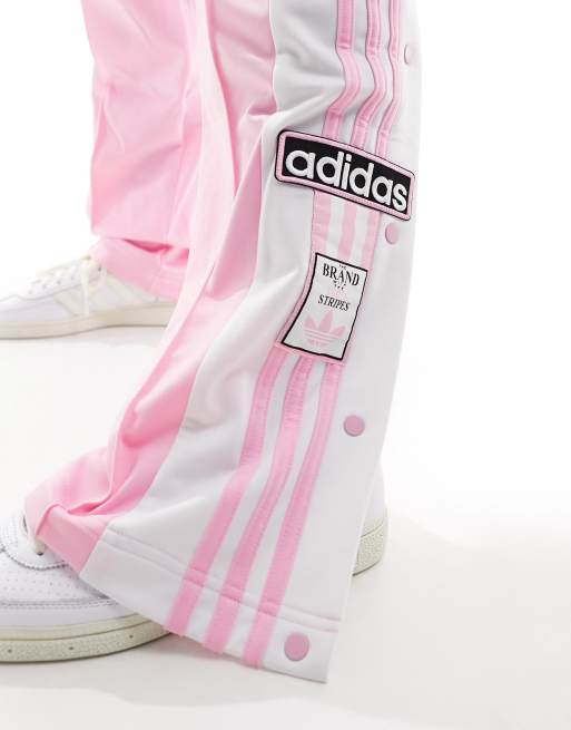 adidas Island Club Wide Leg Pants - Pink