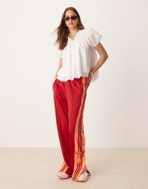 adidas Originals - Adibreak - Pantaloni sportivi rossi e arancioni - view 1