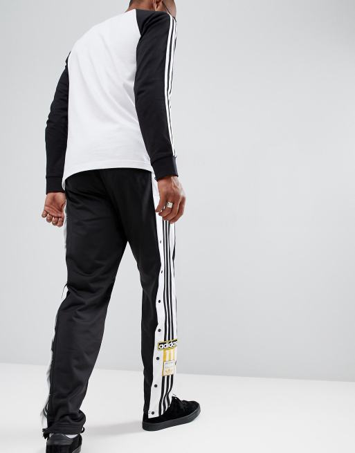 Mens adidas hot sale popper trousers