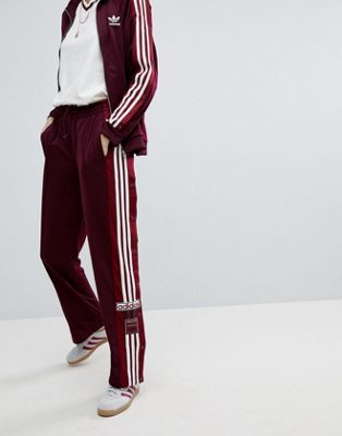 adidas popper trousers womens