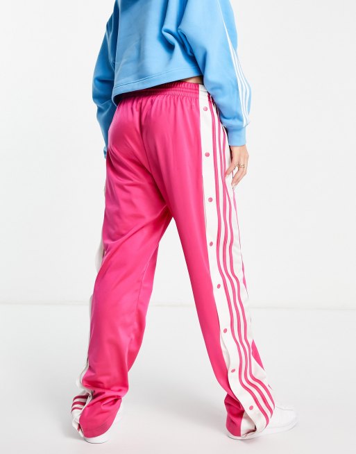 adidas Originals adibreak popper track pants in pink