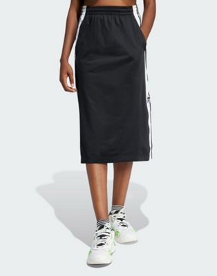 adidas Originals Adibreak skirt with snap detail in black | ASOS