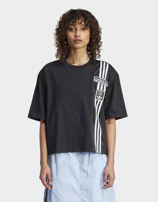adidas Originals - Adibreak - Sort og cropped T-shirt
