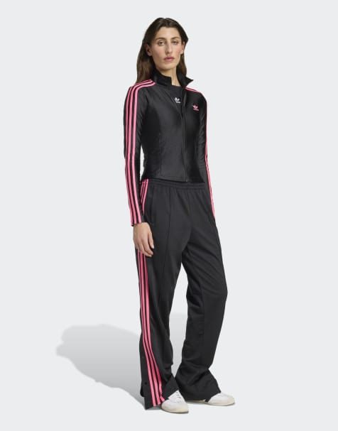 adidas Originals – Adibreak – Svarta och rosa byxor - view 1