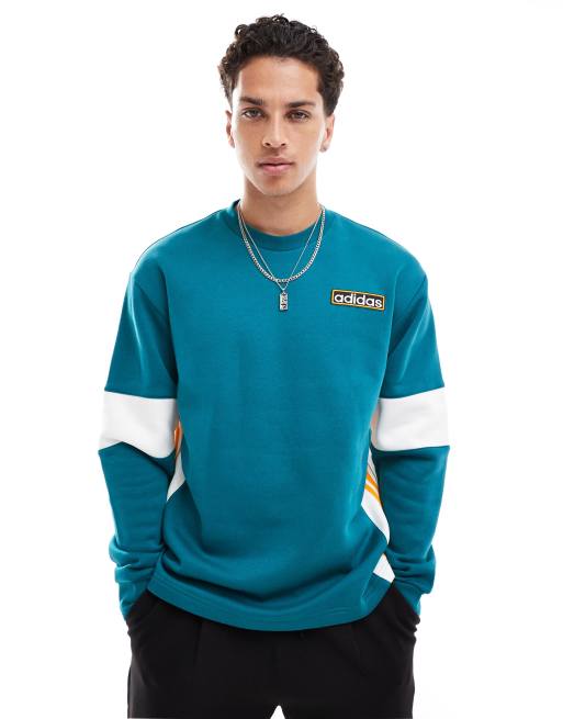 adidas Originals – Adibreak – Sweatshirt in Blau mit Rundhalsausschnitt