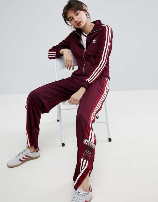 Burgundy hot sale adidas jumpsuit