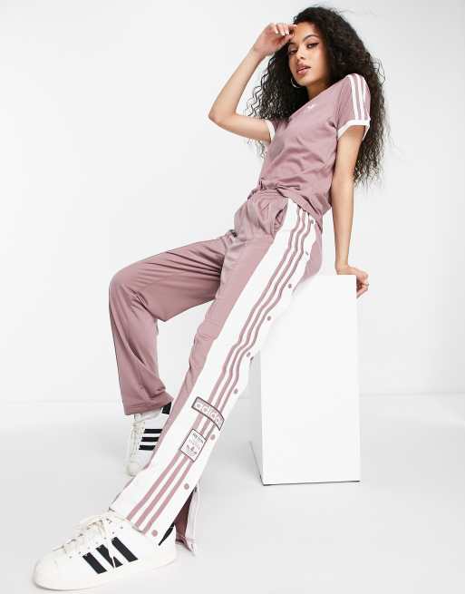 Klacht Cirkel Ondeugd adidas Originals adibreak track pant in mauve | ASOS