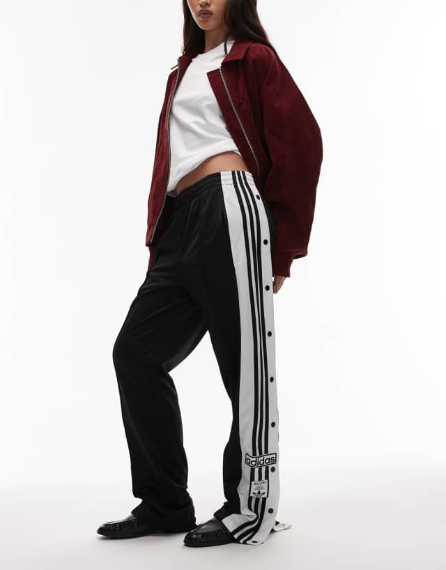 adidas Originals Adibreak track pants in black and white | ASOS