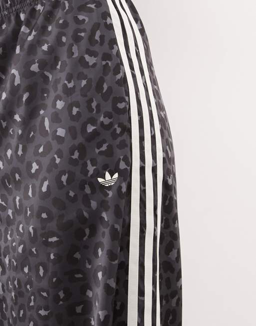 adidas Originals Adibreak track pants in black leopard print