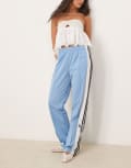 [adidas Originals] adidas Originals Adibreak track pants in blue L Ash Blue / Black