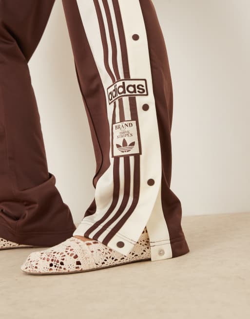 adidas Originals Adibreak track pants in brown ASOS