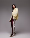 [adidas Originals] adidas Originals Adibreak track pants in burgundy-Brown L Burgundy