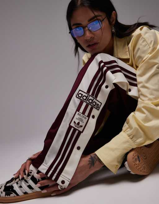 adidas Originals Adibreak track pants in burgundy