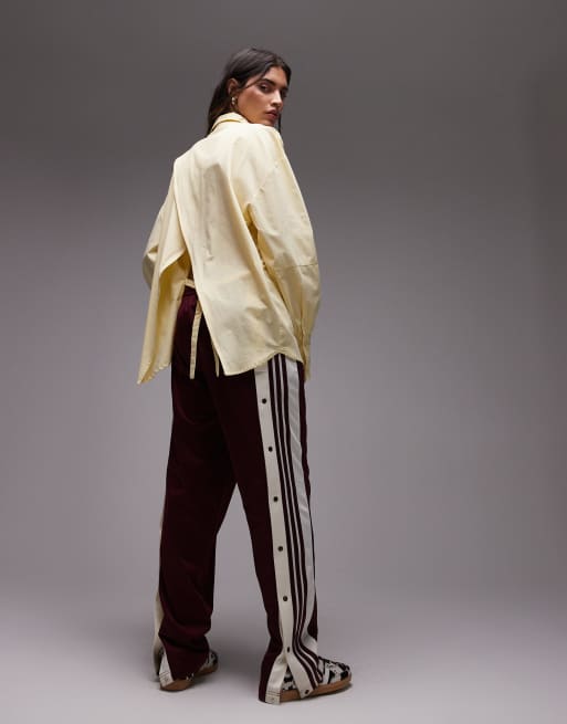 adidas Originals Adibreak track pants in burgundy