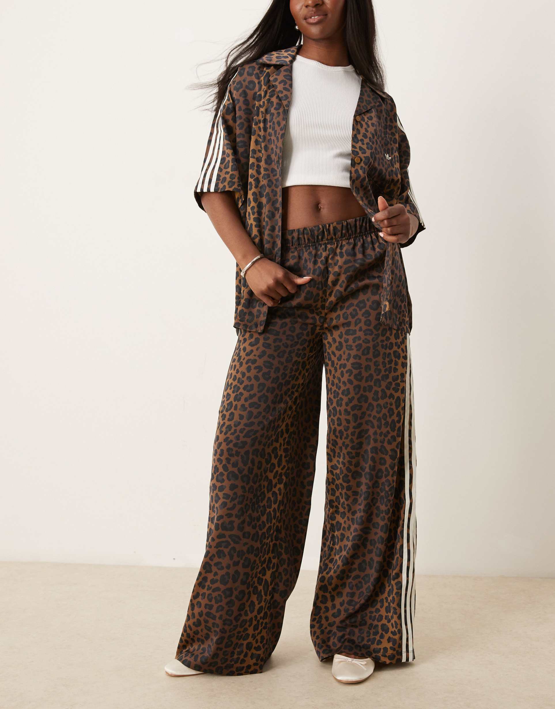 adidas originals adibreak track pants in leopard print