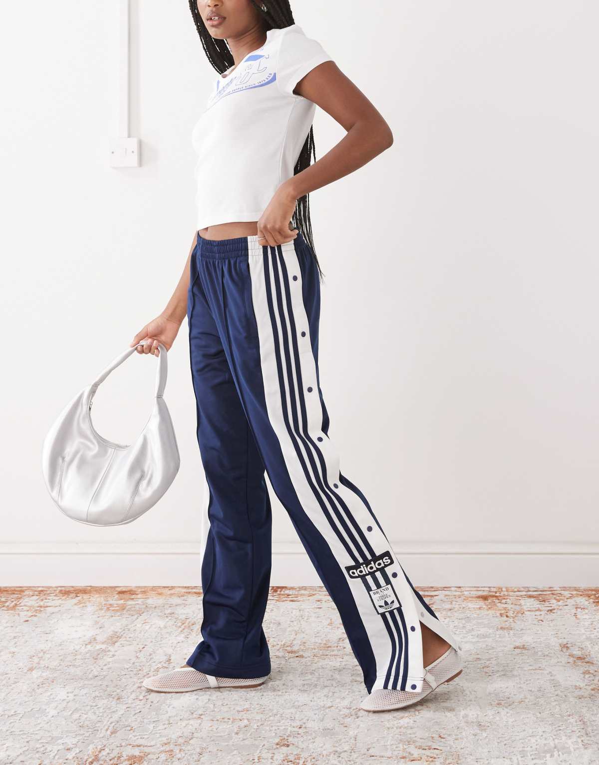 adidas Originals Adibreak track pants in navy