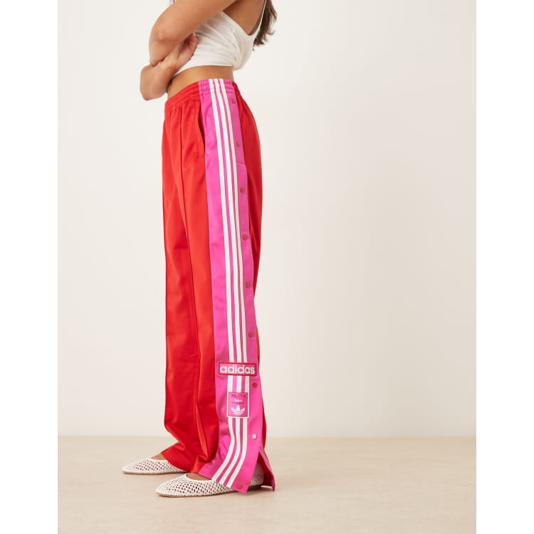 Pink Adidas Adi Break Adidas Originals Adibreak Track Pants In Red