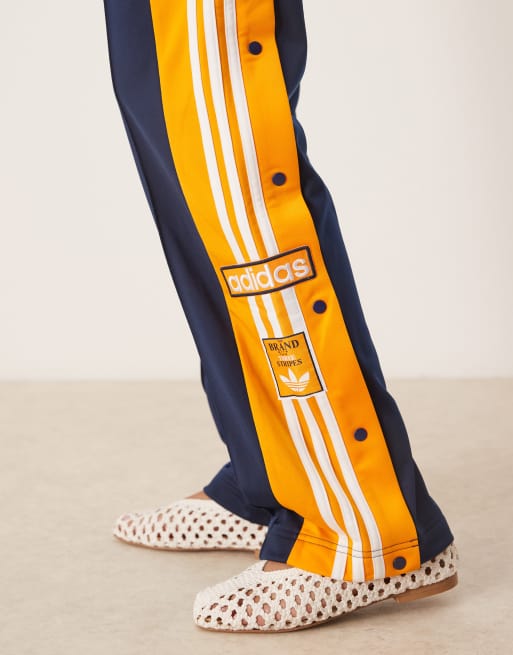 adidas Originals – Adibreak – Trainingshose in Marineblau und Orange, 4 von 5