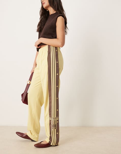 adidas Originals Adibreak track pants in yellow and brown