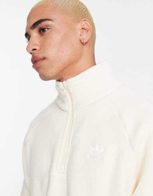 White adidas 2025 half zip
