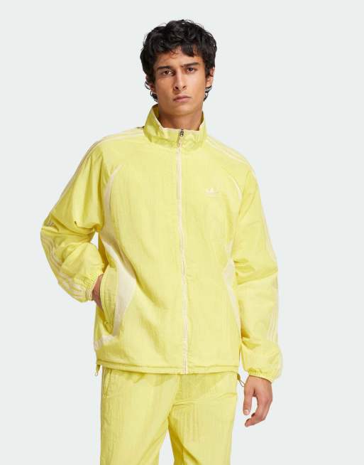 adidas Originals – Adicolor 2000s – Ljusgul och gul, vävd träningsjacka