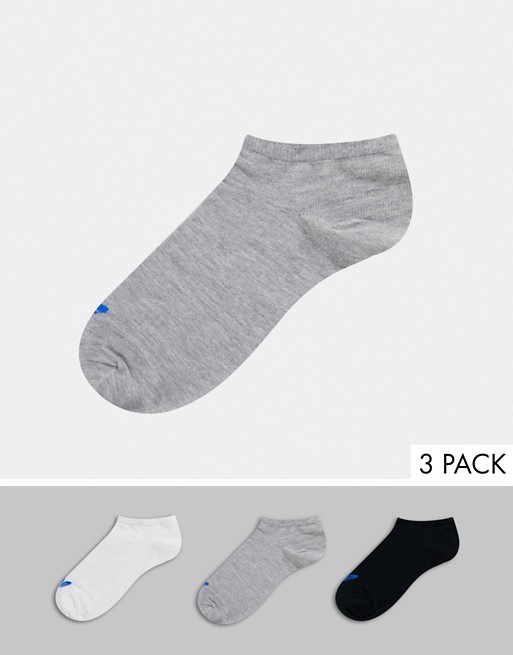 adidas Originals adicolor 3 pack trainer socks in multi