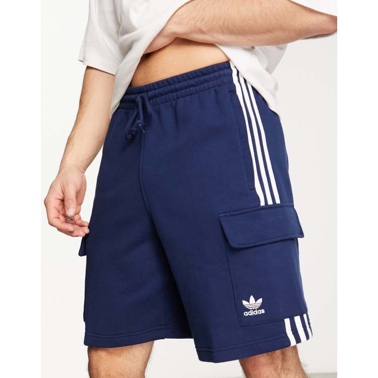 adidas Adicolor 3-Stripes Shorts - Blue | Women's Lifestyle | adidas US