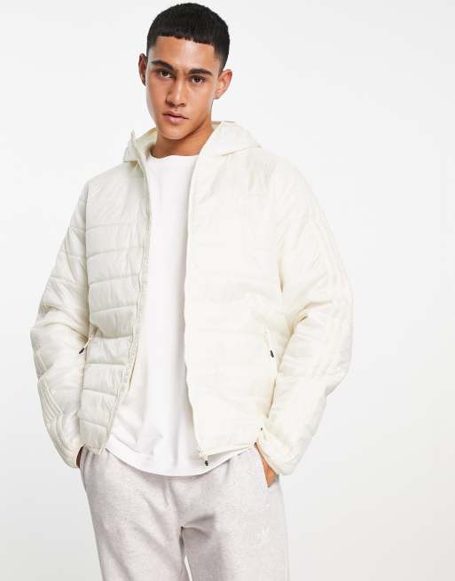 Chamarra pull and bear blanca sales