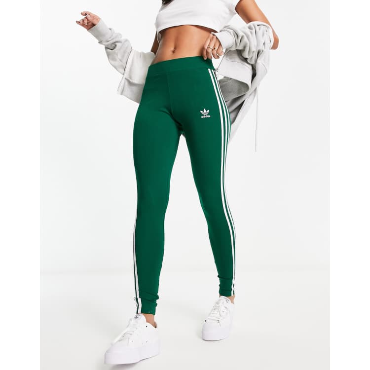 adidas Originals Leggings Ribbed em Verde