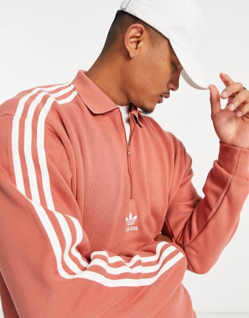 Adidas shop zip polo