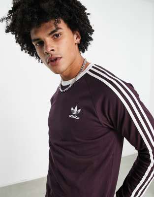 Burgundy adidas hot sale long sleeve