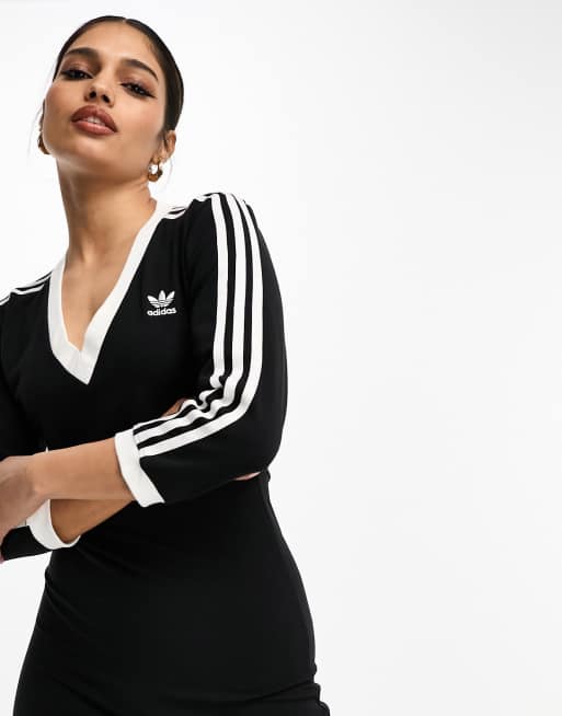 Adidas originals three stripe maxi dress on sale